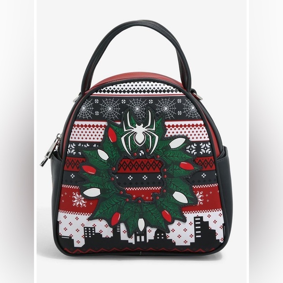 Marvel Spider-Man Christmas Sweater Mini Backpack - BoxLunch Exclusive - Picture 5 of 6